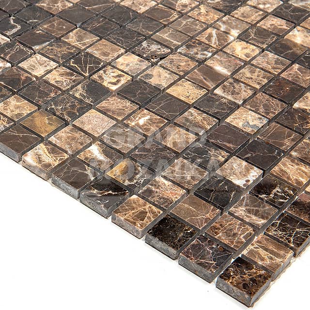 Мозаика из мрамора Emperador Dark, серия Adriatica