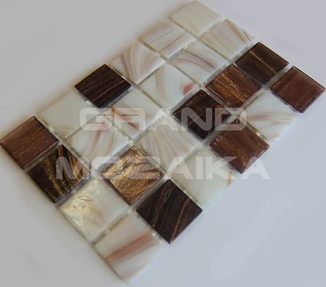 Стеклянная мозаика, серия Alma Pool (на сетке)