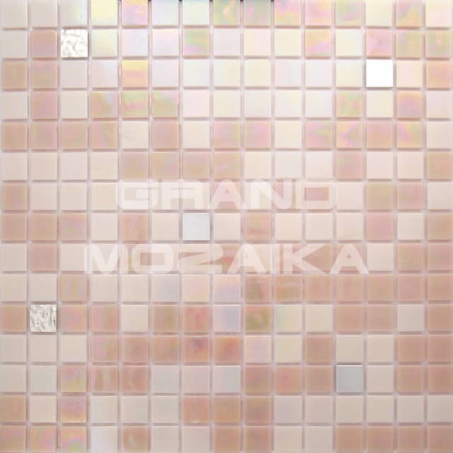 Стеклянная мозаика с формованным золотом, серия Alma mix gold