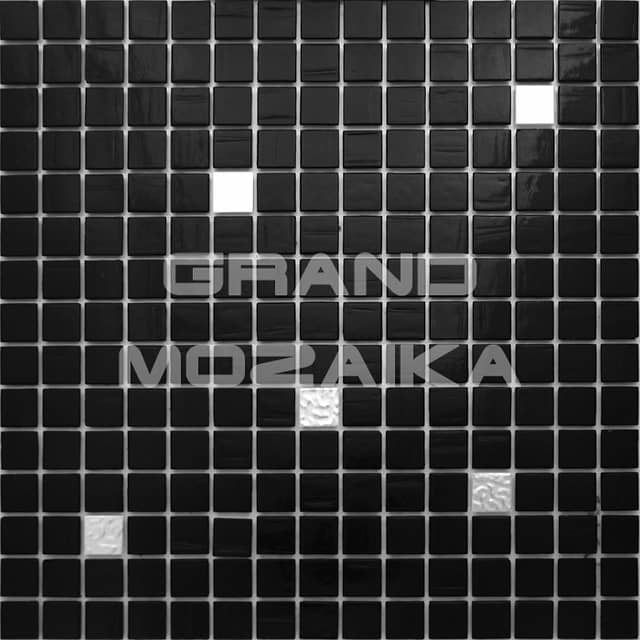 Стеклянная мозаика с формованным золотом, серия Alma mix gold