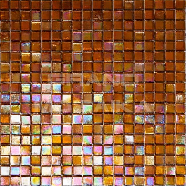 Прозрачная мозаика с добавлением иридия, серия Art