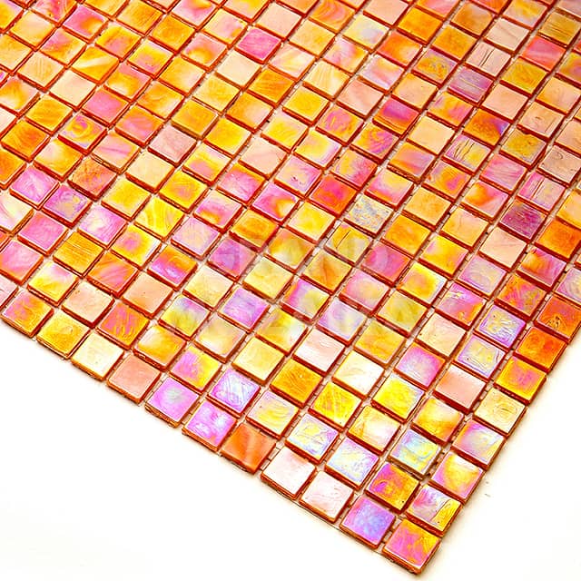 Стеклянная мозаика с добавлением иридия, серия Flicker