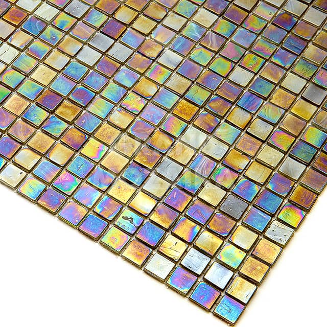 Стеклянная мозаика с добавлением иридия, серия Flicker