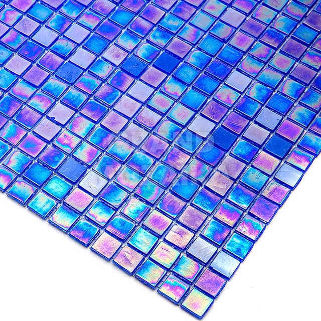 Стеклянная мозаика с добавлением иридия, серия Flicker