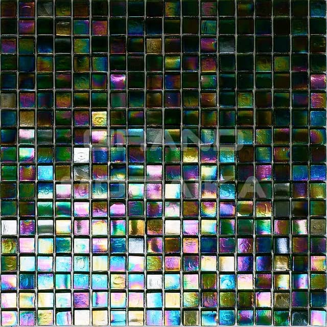 Стеклянная мозаика с добавлением иридия, серия Flicker