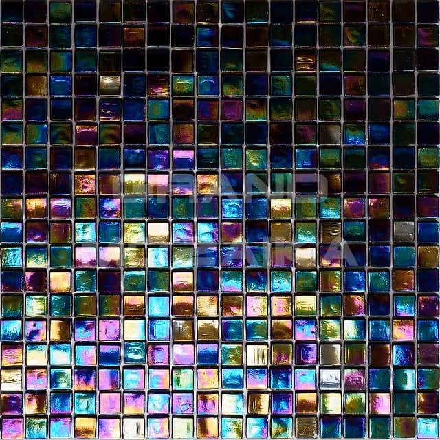 Стеклянная мозаика с добавлением иридия, серия Flicker