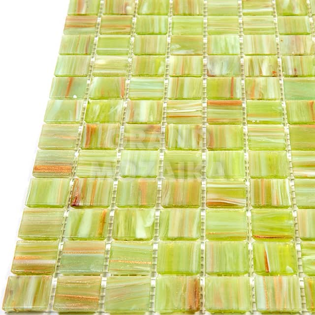 Стеклянная мозаика с авантюрином и смальтой, серия Stella (STE28)