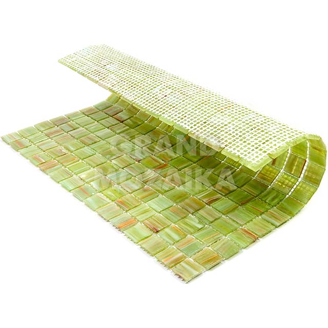 Стеклянная мозаика с авантюрином и смальтой, серия Stella (STE28)