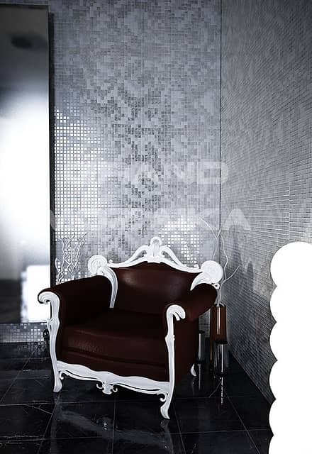 Панно Узоры с белым золотом