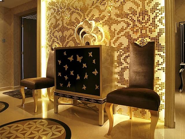 Панно Узоры с золотом