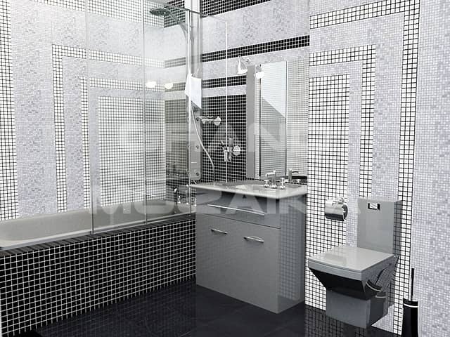 Мозаика из мрамора Carrara, серия Adriatica