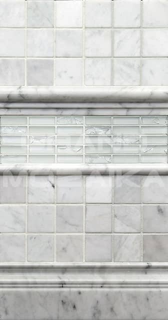 Мозаика из мрамора Carrara, серия Adriatica