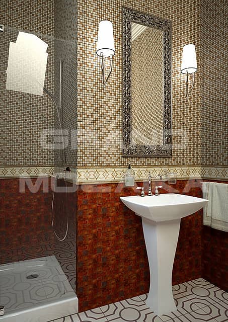 Мозаика из мрамора, серия Goldy