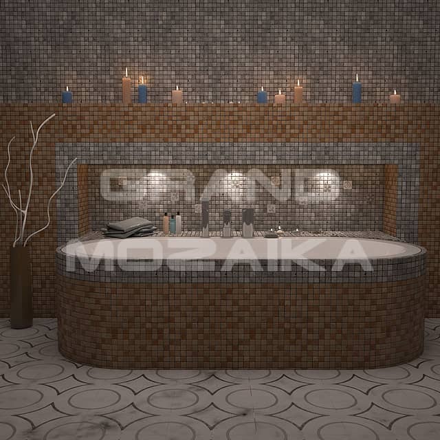 Мозаика из мрамора, серия Goldy