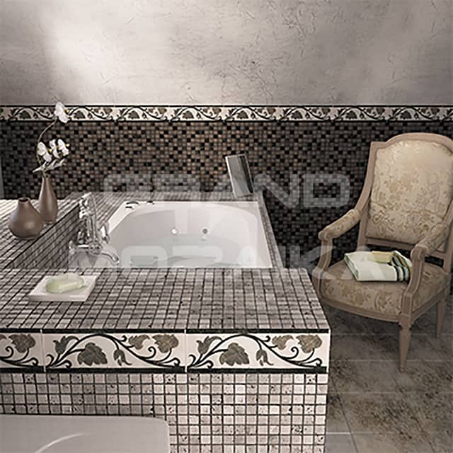 Мозаика из мрамора, серия Royal Dark