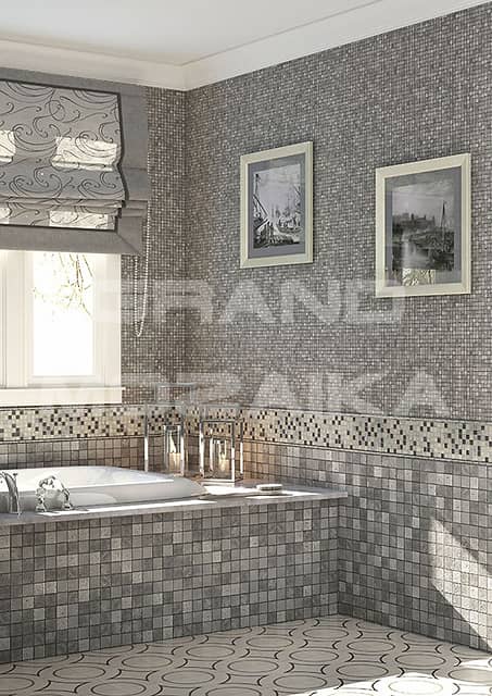 Мозаика из мрамора и стекла, серия Arctic