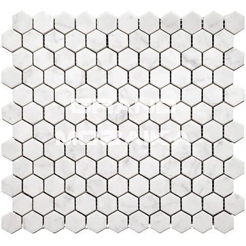 Тонкая мозаика из мрамора Carrara, серия i-tile