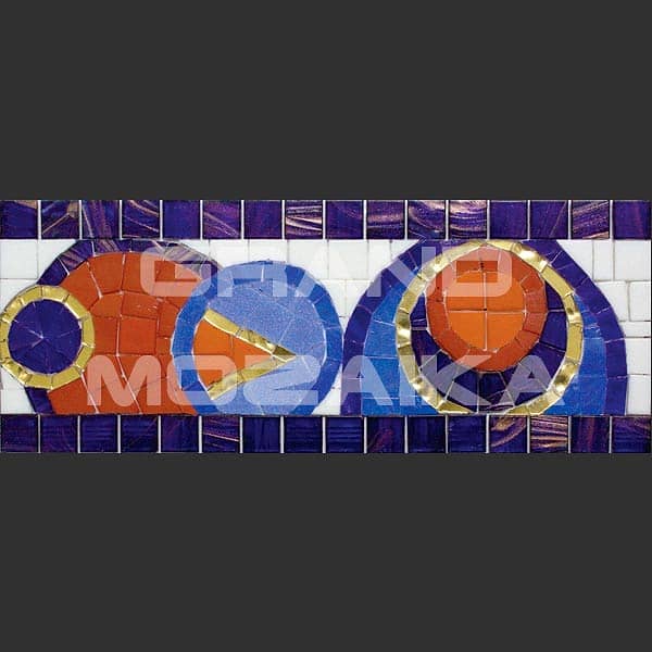 Мозаика для бассейнов Alma - Бордюры художественные