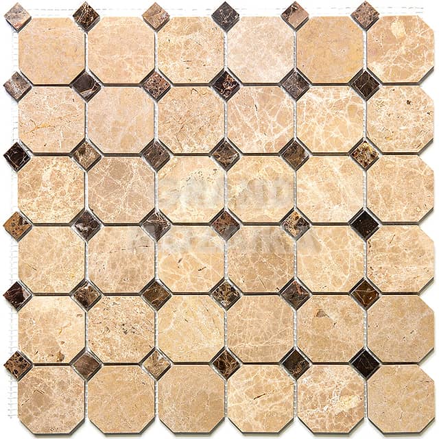 Мозаика из натурального камня, серия Octagon