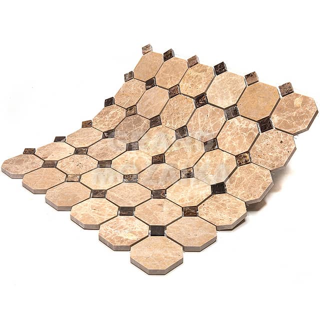 Мозаика из натурального камня, серия Octagon