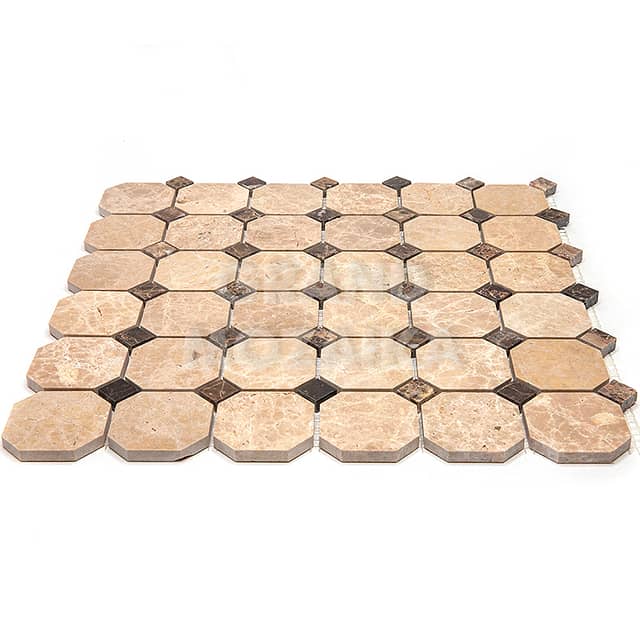 Мозаика из натурального камня, серия Octagon