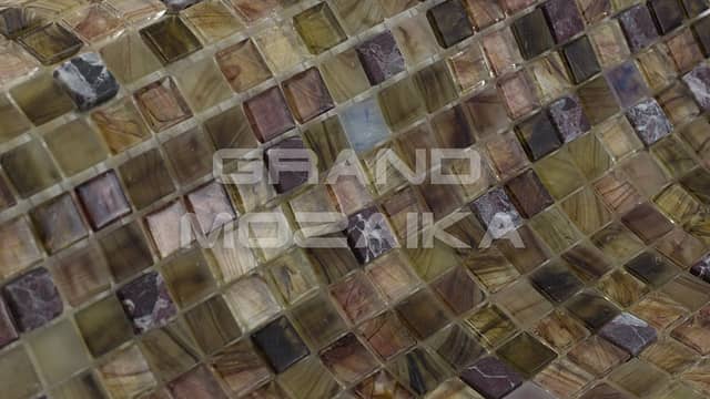Мозаика из стекла и камня серия Amber