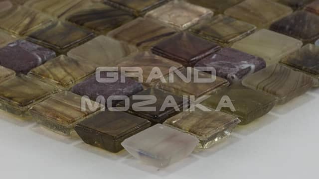 Мозаика из стекла и камня серия Amber