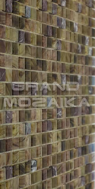 Мозаика из стекла и камня серия Amber