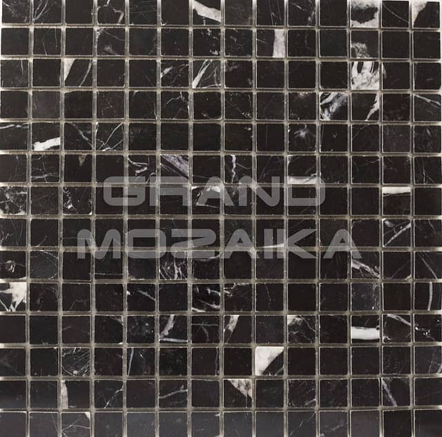 Мозаика из мрамора Nero Marquina