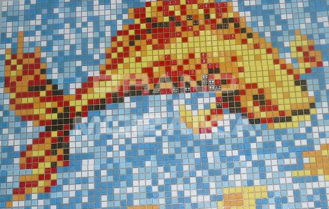 Мозаичное панно Две рыбки