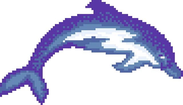 Мозаичное панно Дельфин A