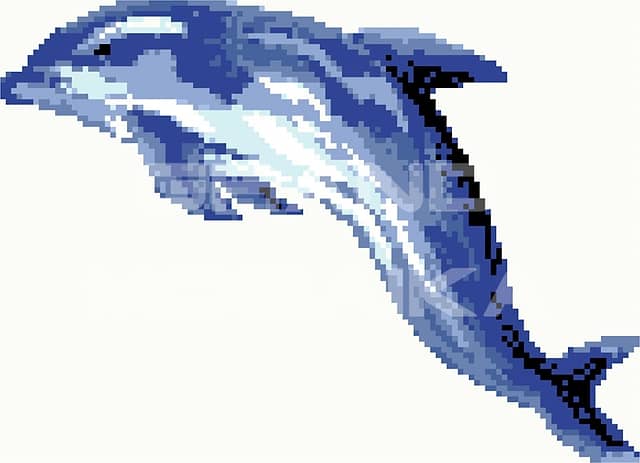 Мозаичное панно Дельфин B