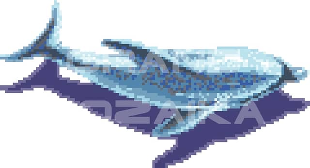 Мозаичное панно Дельфин с тенью 1