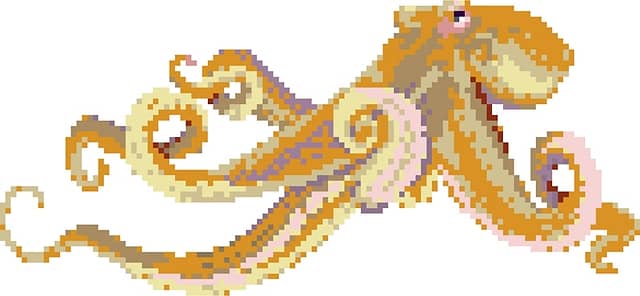 Мозаичное панно Осьминог 1