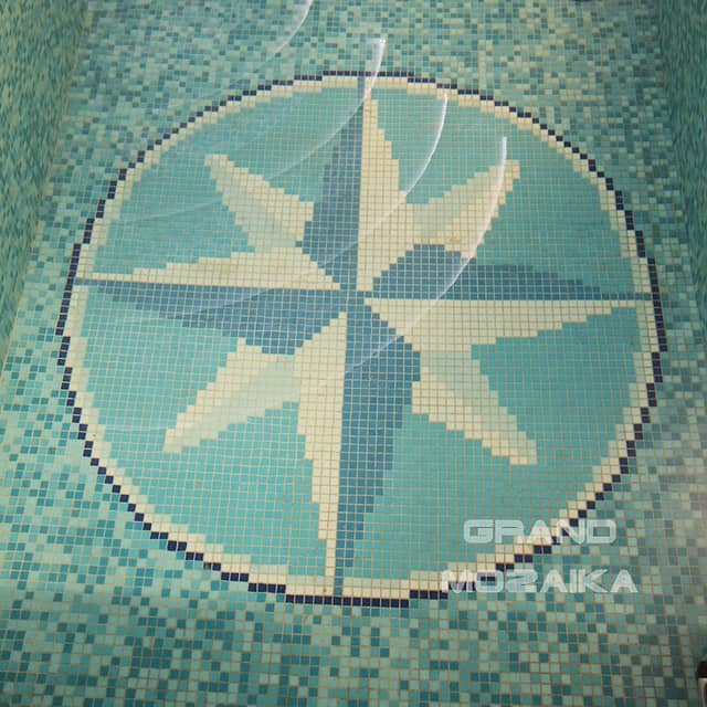 Мозаичное панно Роза ветров 1