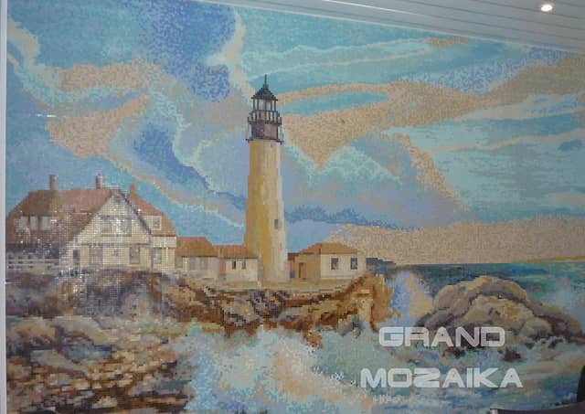Мозаичное панно «Маяк большой»