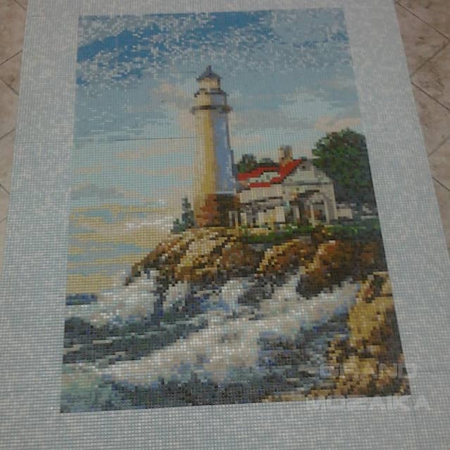 Мозаичное панно «Маяк на горе»