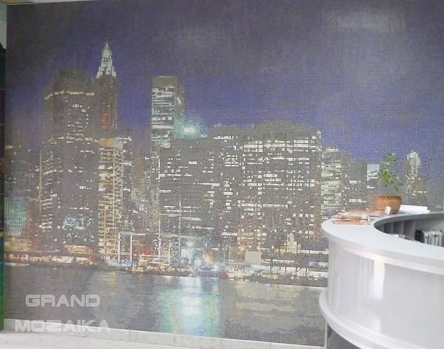 Мозаичное панно «Город»