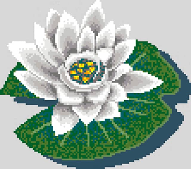 Мозаичное панно «Кувшинка 1»