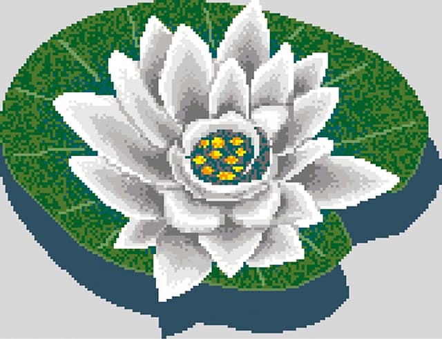 Мозаичное панно «Кувшинка 3»