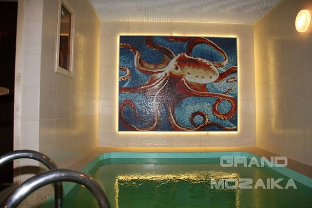 Мозаичное панно «Осьминог»