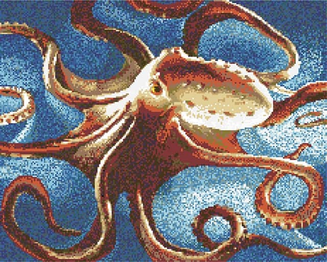 Мозаичное панно «Осьминог»