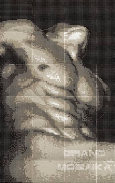 Мозаичное панно Мужской торс