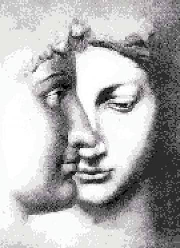 Мозаичное панно Двое