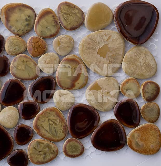 Мозаика из керамики Морские камешки (Agama Brown)