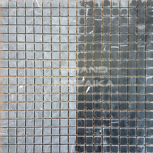 Мозаика из мрамора Nero Marquina