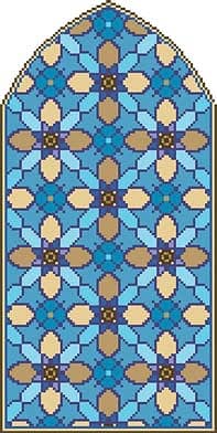 Мозаичное панно Ниша 3 (базовые цвета)