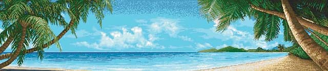 Мозаичное панно Пальмы и море