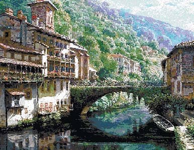 Мозаичное панно Пейзаж 2