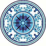 Мозаичное панно Розетка 1